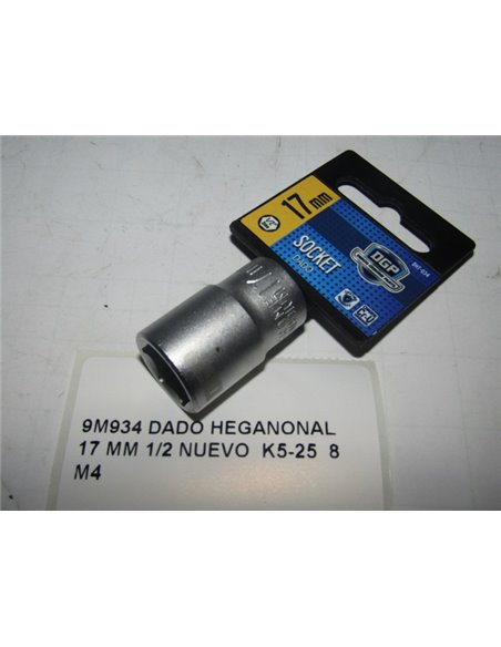 DADO HEGANONAL 17 MM 1/2