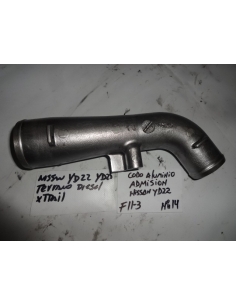 Codo Aluminio Admision Nissan Terrano Diesel Xtrail YD22 YD25.