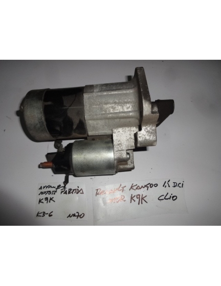 Arranque motor de partida Renault Kangoo 1.5 diesel CDI motor K9K 