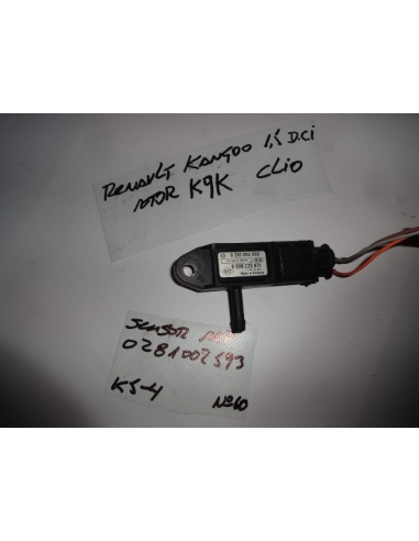 Sensor MAP Renault Kangoo 1.5 diesel DCI motor K9K codigo: 0281002593