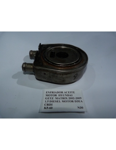 Enfriador aceite motor Hyundai Getz Matrix 2002 - 2009 1.5 Diesel Motor D4EA CRDI 