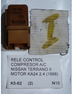 Relay rele control compresor aire acondicionado nissan Terrano motor k424 2.4 1996 