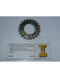 Engrane accionamiento levas Chevrolet Combo Van Z13DT CDTI Fiat Fiorino Fiat Doblo 2004 - 2014