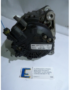 Alternador Citroen Berlingo Peugeot Partner 1.6 HDI Diesel codigo: 96 656177 80