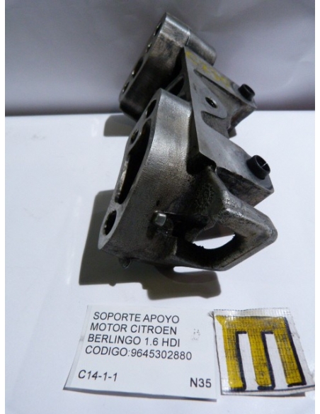 Soporte apoyo motor Citroen Berlingo 1.6 HDI codigo: 9645302880