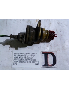 Sensor bulbo cuenta kilometro Citroen Berlingo Peugeot Partner 1.9  DW8 1998 - 2007 engran 17 diente 