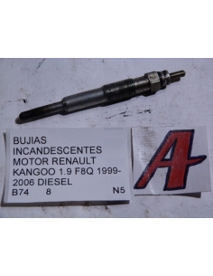 Bujia incandescente motor Renault Kangoo 1.9 F8Q 1999 - 2006 diesel 