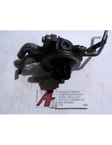 Housing turbina compresor Nissan Xtrail YD22 2003 Detalle turbina en MAL ESTADO 