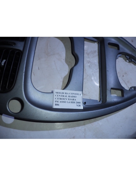 Moldura consola central radio Citroen Xsara Picasso 1.6 HDI 2008 