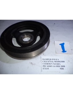 Damper polea cigueñal 9654961080 Citroen Xsara Picasso 1.6 HDI 2008 