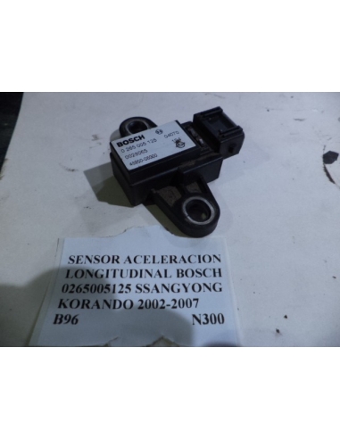 Sensor aceleracion longitudinal BOSCH 0265005125 Ssangyong Korando 4x4 2.9 2002 - 2007 