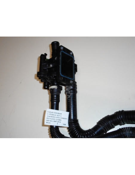 Conjunto base cañerias agua termostato Citroen Peugeot 1.6 HDI Diesel 2007-2014