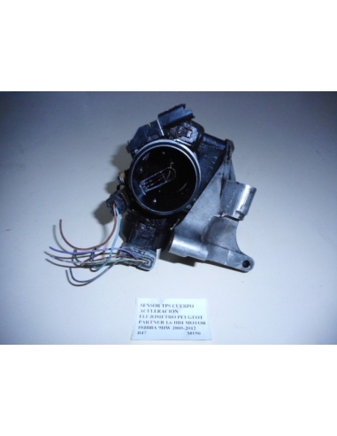 Sensor TPS cuerpo aceleracion flujometro Peugeot Partner 1.6 HDI motor 10JBBA 9HW 2005 - 2012
