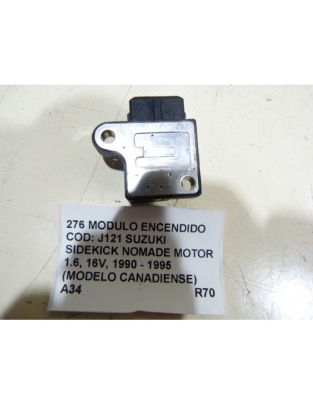 MODULO ENCENDIDO COD: J121 SUZUKI SIDEKICK NOMADE MOTOR 1.6, 16V, 1990 - 1995 (MODELO CANADIENSE)