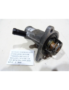 BASE TERMOSTATO ENFRIADOR MOTOR RENAULT MEGANE 2 SCENIC 1.6 16V BENCINA K4M 1999-2010