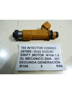INYECTOR CODIGO 297500 - 0120 SUZUKI SWIFT  MOTOR  M15A 1.5 GL MECANICO 2006 - 201 SEGUNDA GENERACIÓN