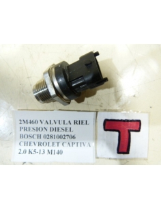 VALVULA RIEL PRESION DIESEL BOSCH 0281002706 CHEVROLET CAPTIVA 2.0