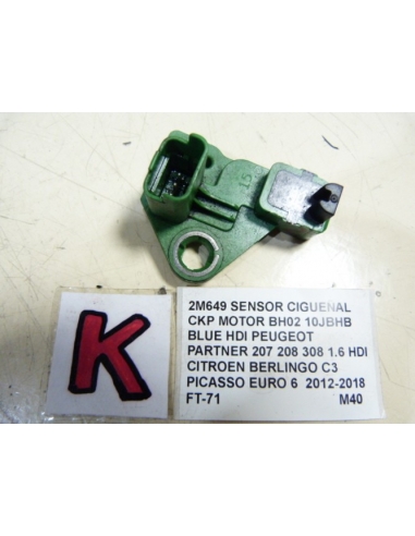 SENSOR CIGUEÑAL CKP MOTOR BH02 10JBHB BLUE HDI PEUGEOT PARTNER 207 208 308 1.6 HDI CITROEN BERLINGO C3 PICASSO