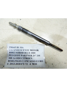 BUJIA INCANDESCENTE MOTOR BH02 10JBHB BLUE HDI PEUGEOT PARTNER 207 208 308 1.6 HDI CITROEN BERLINGO C3 PICASSO EURO 6  2012-2018