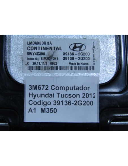 Computador Código 39136-2G200 Hyundai Tucson 2012