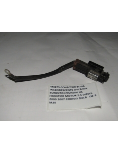 CONECTOR BUJIA INCENDESCENTE D4CB KIA SORENTO HYUNDAI H1 FRONTIER MOTOR 2.5 DIESEL 2000 2007