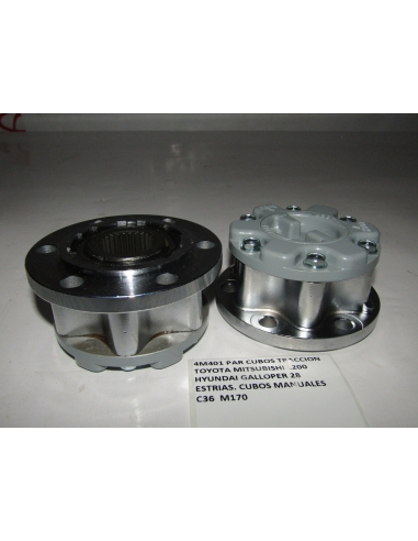 PAR CUBOS TRACCION MITSUBISHI L200 HYUNDAI GALLOPER 28 ESTRIAS