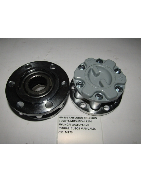 PAR CUBOS TRACCION MITSUBISHI L200 HYUNDAI GALLOPER 28 ESTRIAS