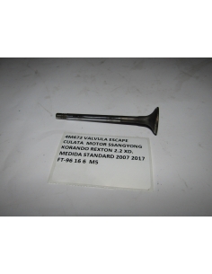 VALVULA ESCAPE  CULATA  MOTOR SSANGYONG KORANDO REXTON 2.2 XD. MEDIDA STANDARD 2007 2017