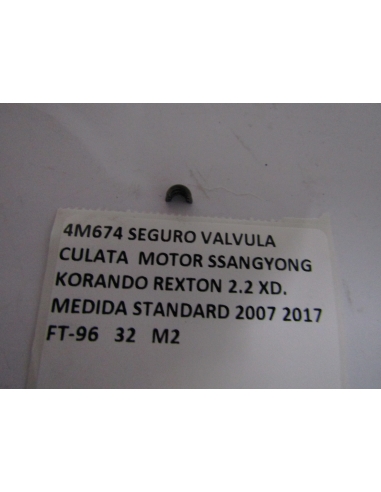 SEGURO VALVULA   CULATA  MOTOR SSANGYONG KORANDO REXTON 2.2 XD. MEDIDA STANDARD 2007 2017