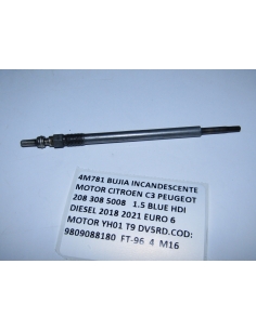 BUJIA INCANDESCENTE MOTOR CITROEN C3 PEUGEOT 208 308 5008