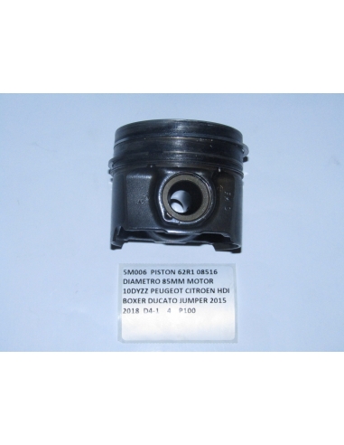 PISTON 62R1 08516 DIAMETRO 85MM MOTOR 10DYZZ PEUGEOT CITROEN HDI BOXER DUCATO JUMPER 2015 2018