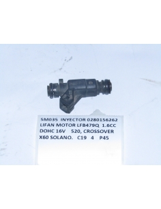 INYECTOR 0280156262 LIFAN MOTOR LFB479Q  1.6CC DOHC 16V 520, CROSSOVER X60 SOLANO