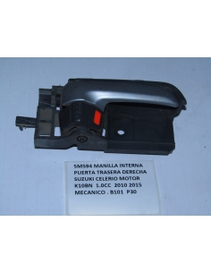 MANILLA INTERNA PUERTA TRASERA DERECHA SUZUKI CELERIO MOTOR K10BN  1.0CC  2010 2015