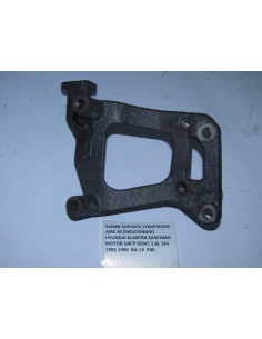 SOPORTE COMPRESOR AIRE ACONDICIONADO HYUNDAI ELANTRA SANTAMO MOTOR G4CP DOHC 1.6L 16V  1993 1996