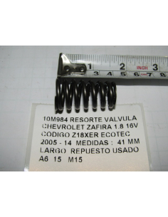 RESORTE VALVULA CHEVROLET...